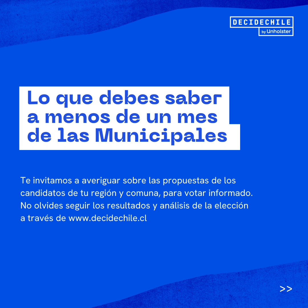 1. Lo que debes saber a un mes de las municipales